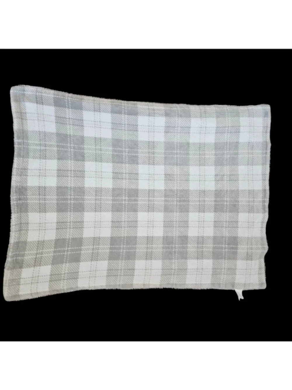 Parents Choice Baby Blanket Plaid White Cream Gray Tan Beige 30x40‎ Walmart